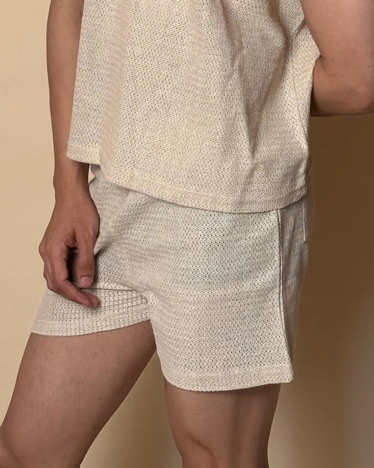 Aegis Knit Shorts /Ivory Cream