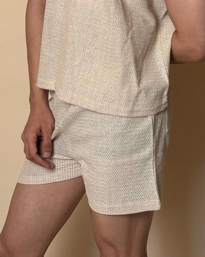 Aegis Knit Shorts /Ivory Cream
