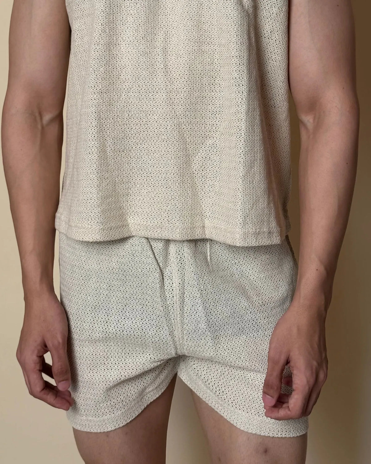 Aegis Knit Shorts /Ivory Cream