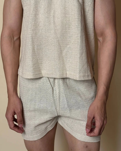 Aegis Knit Shorts /Ivory Cream