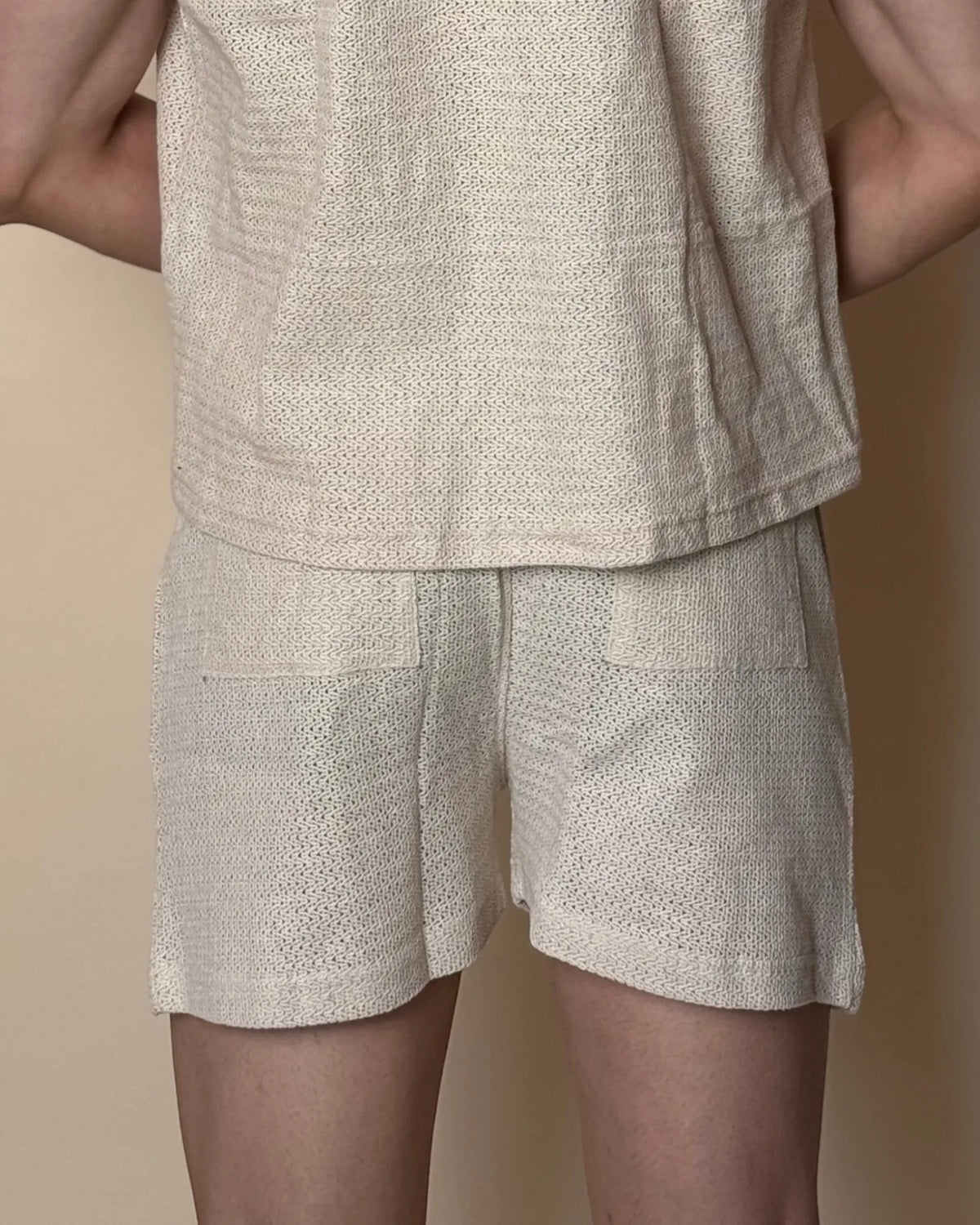 Aegis Knit Shorts /Ivory Cream