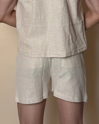 Aegis Knit Shorts /Ivory Cream