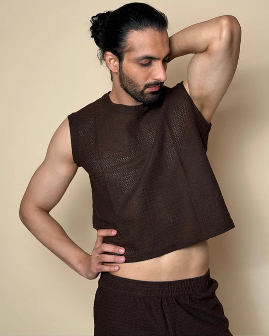 Aegis Knit Tank /Chocolate