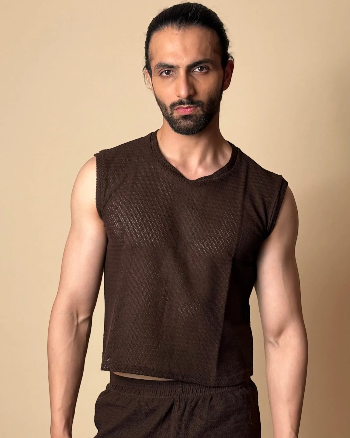 Aegis Knit Tank /Chocolate