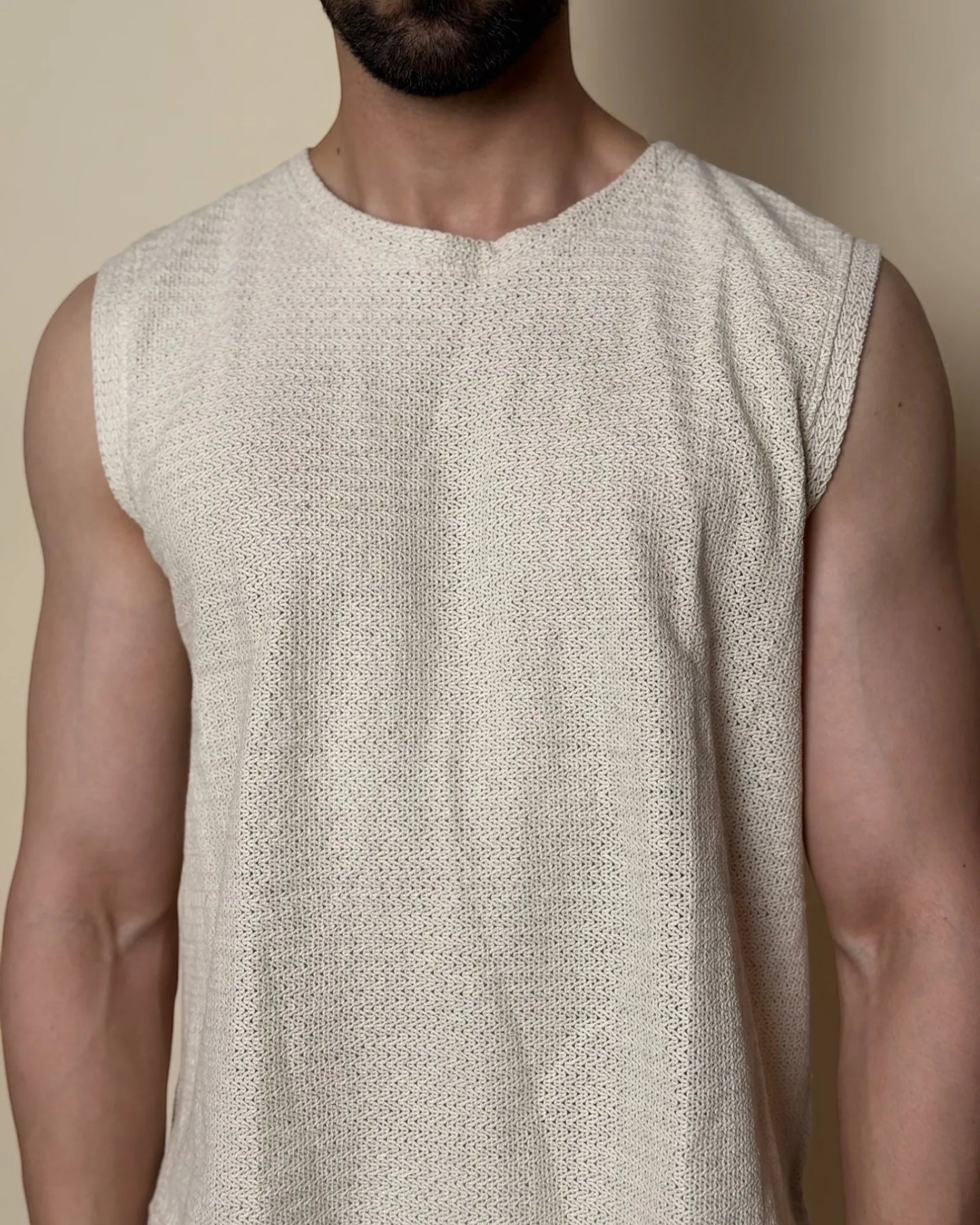 Aegis Knit Tank /Ivory Cream