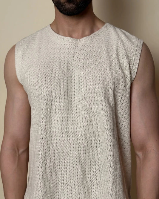 Aegis Knit Tank /Ivory Cream