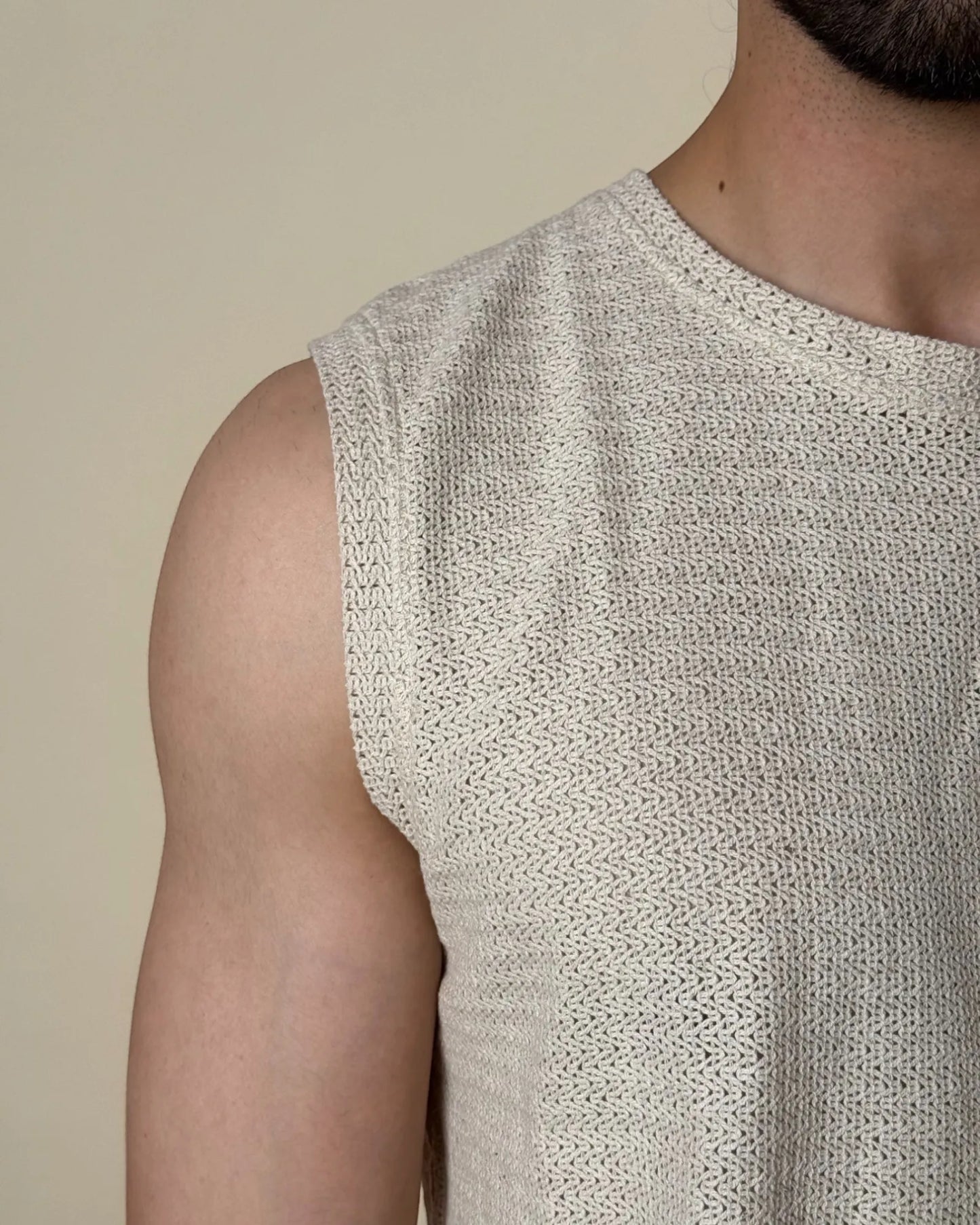 Aegis Knit Tank /Ivory Cream
