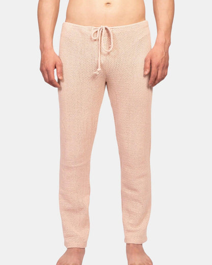 Knit Crochet Pants /Ivory Cream