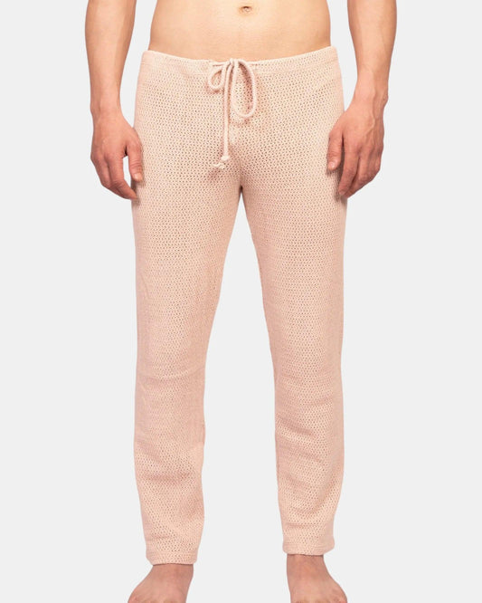 Knit Crochet Pants /Ivory Cream