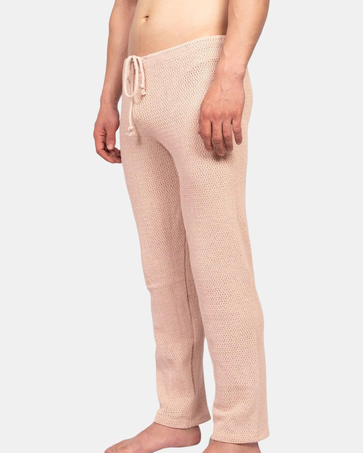Knit Crochet Pants /Ivory Cream