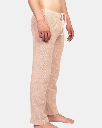 Knit Crochet Pants /Ivory Cream