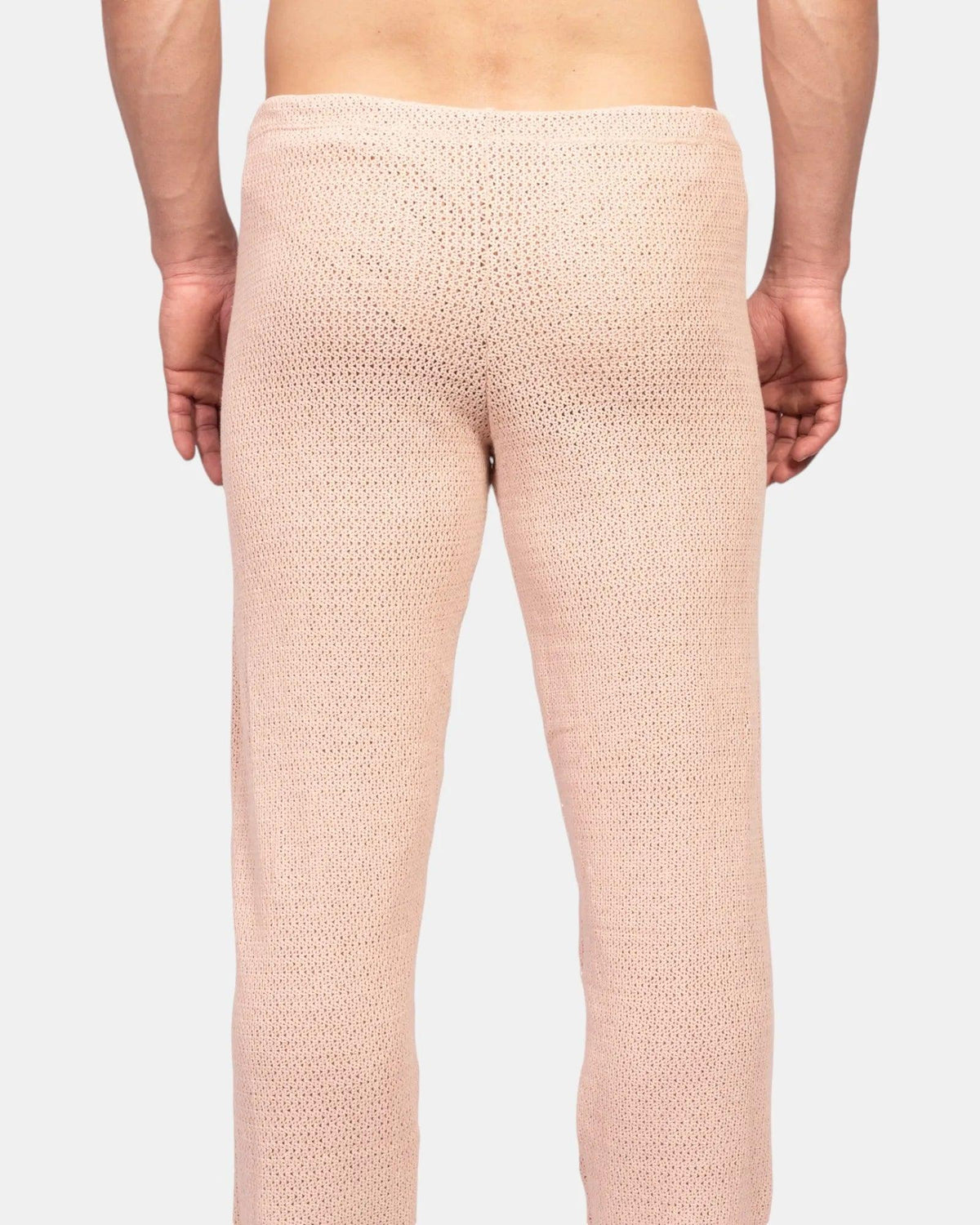Knit Crochet Pants /Ivory Cream