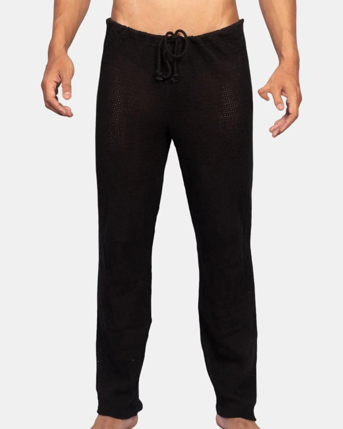 Knit Crochet Pants /Black