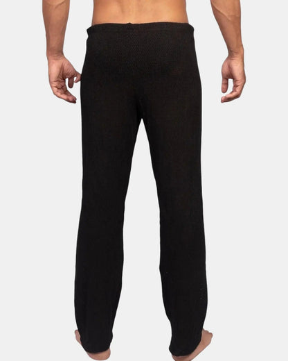 Knit Crochet Pants /Black