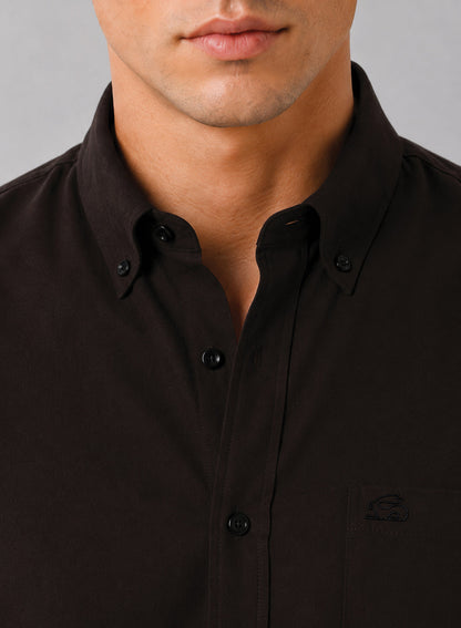 ADRO Premium Oxford Cotton Casual Shirt – Espresso