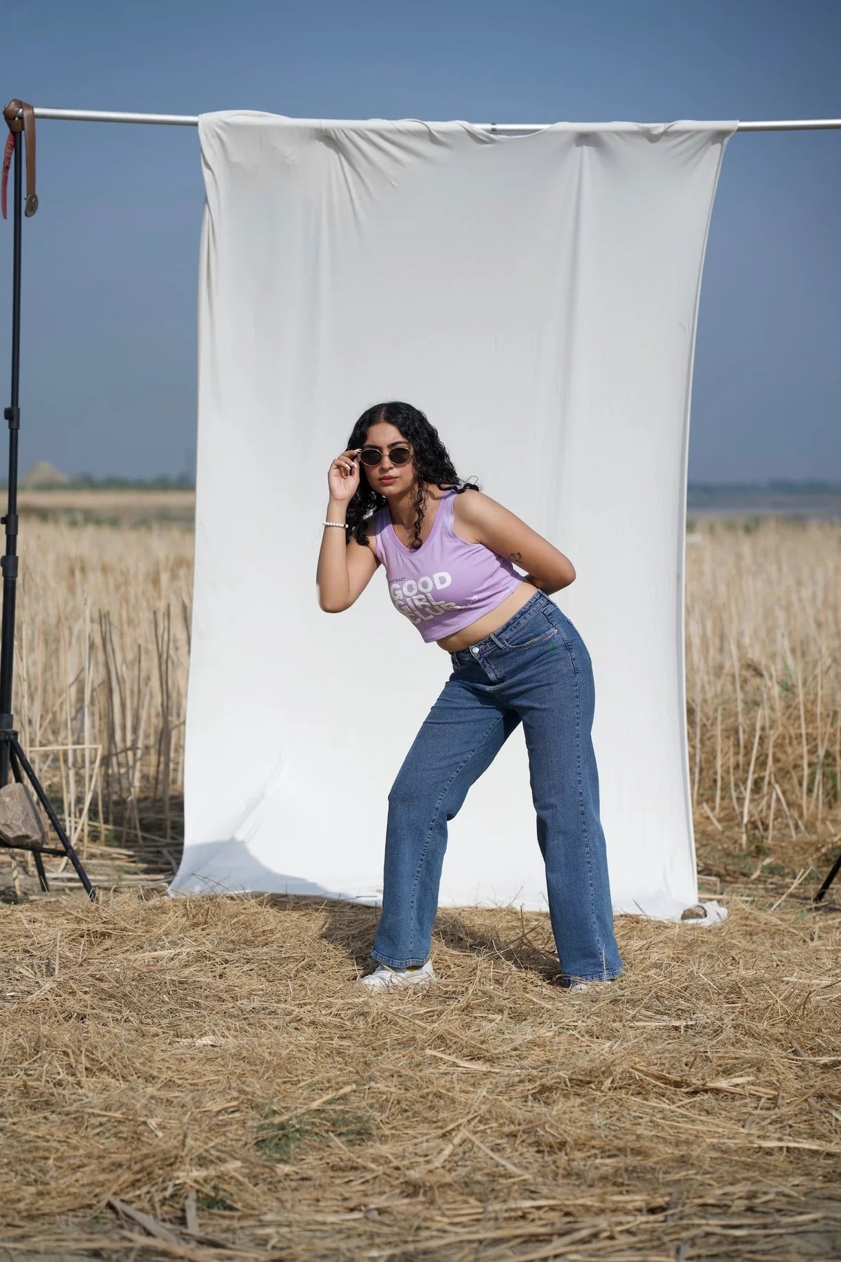 Good Girl Purple Crop Top