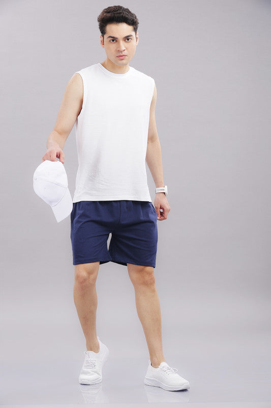Funny Tales Navy Blue Shorts for Men