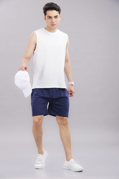 Funny Tales Navy Blue Shorts for Men