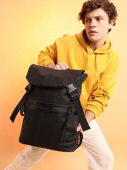 Men's The Traveller's Weave Backpack - Onyx Black