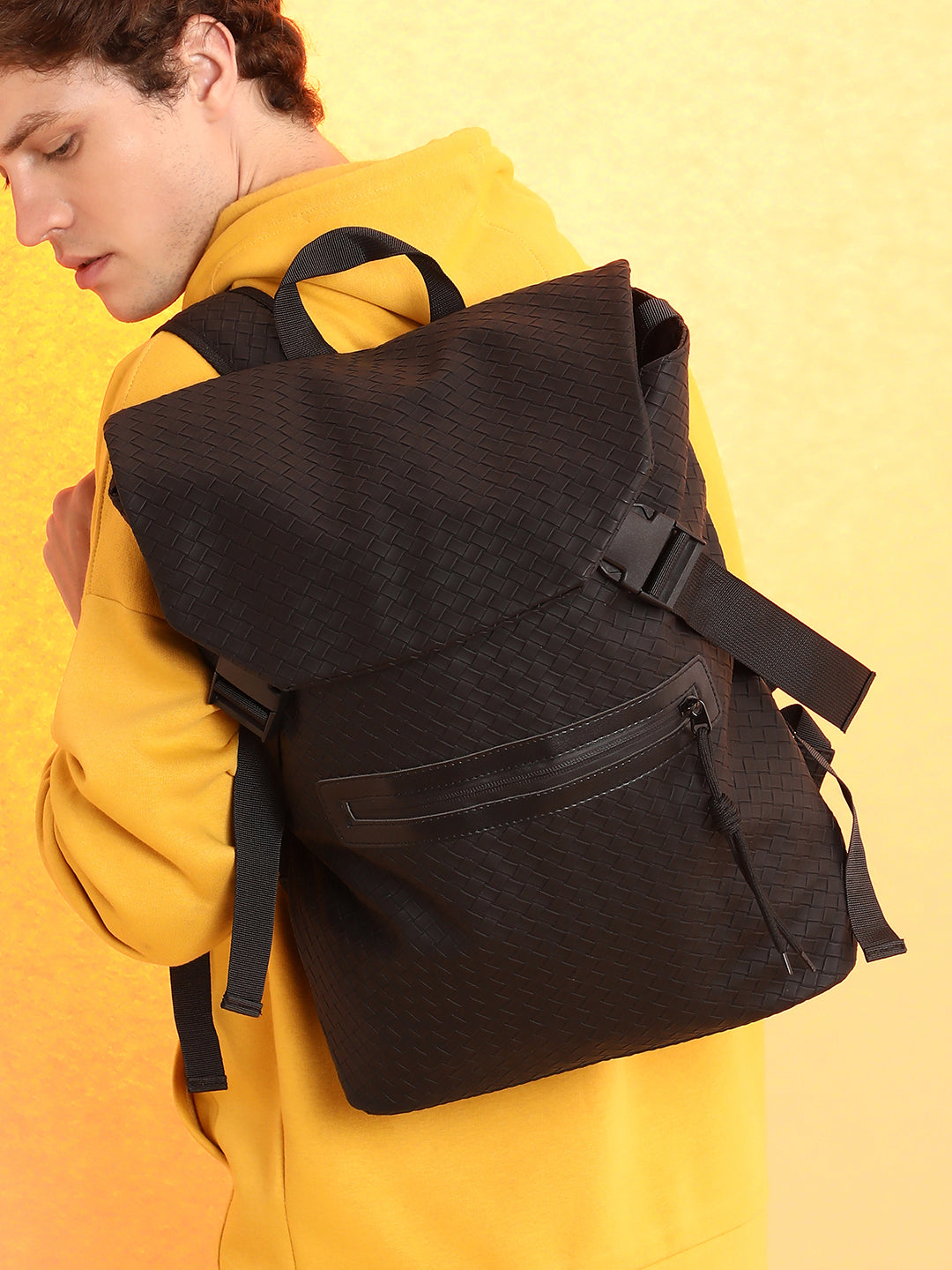 Men's The Traveller's Weave Backpack - Onyx Black