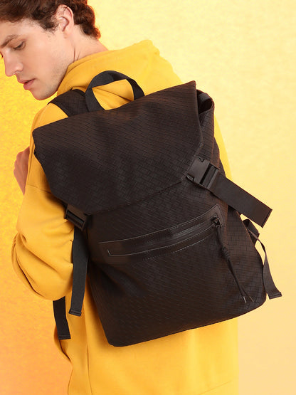 Men's The Traveller's Weave Backpack - Onyx Black