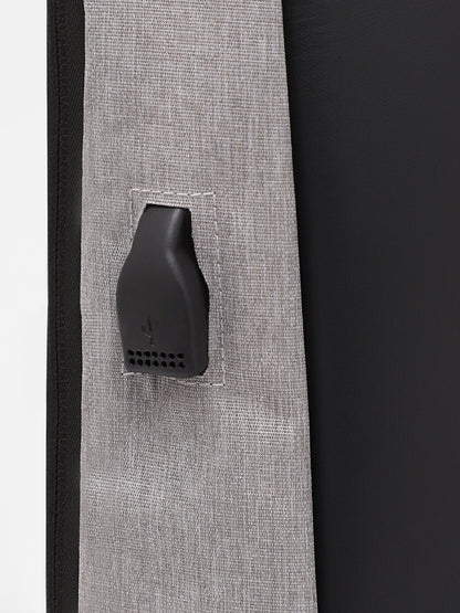 The Travel Mate Backpack - Moon Grey:Onyx Black
