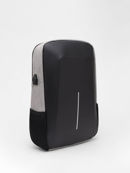 The Travel Mate Backpack - Moon Grey:Onyx Black