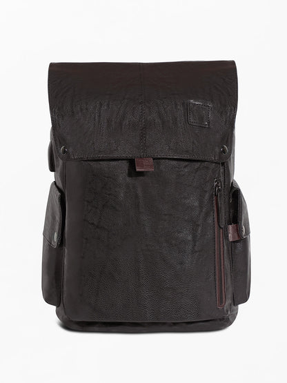 Men's The Side Pouch Backpack - Coffee Brown