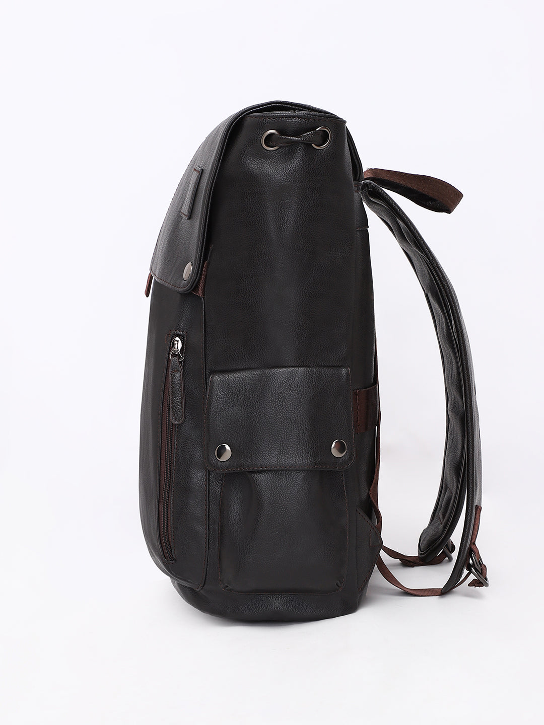 Men's The Side Pouch Backpack - Coffee Brown