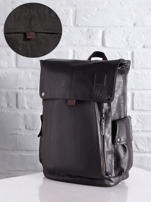 Men's The Side Pouch Backpack - Coffee Brown