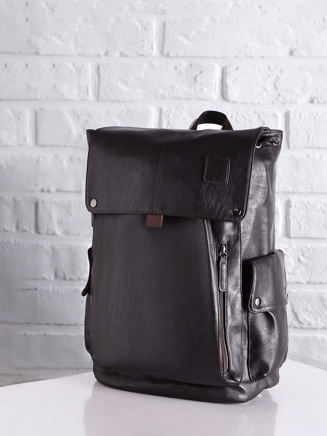 Men's The Side Pouch Backpack - Coffee Brown