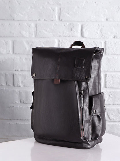 Men's The Side Pouch Backpack - Coffee Brown