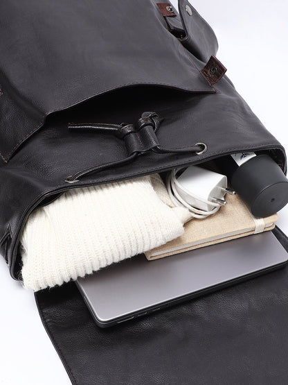 Men's The Side Pouch Backpack - Coffee Brown