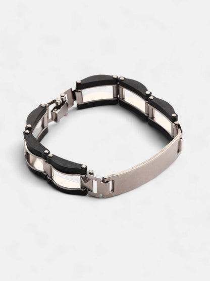 The Contrast-Lined Tennis Bracelet