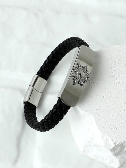 The Sun Leather Bracelet