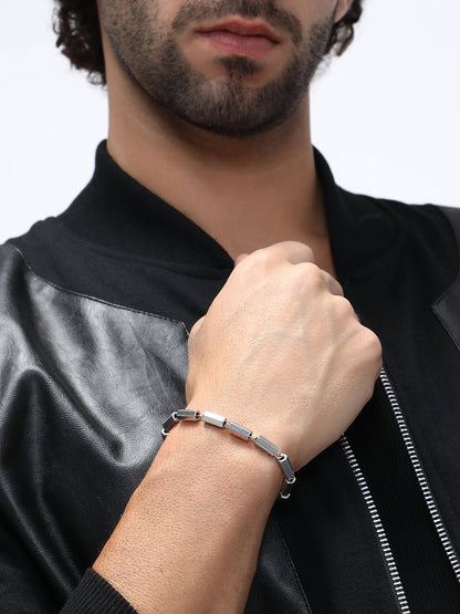 The Vessel Link Bracelet - Metallic Silver