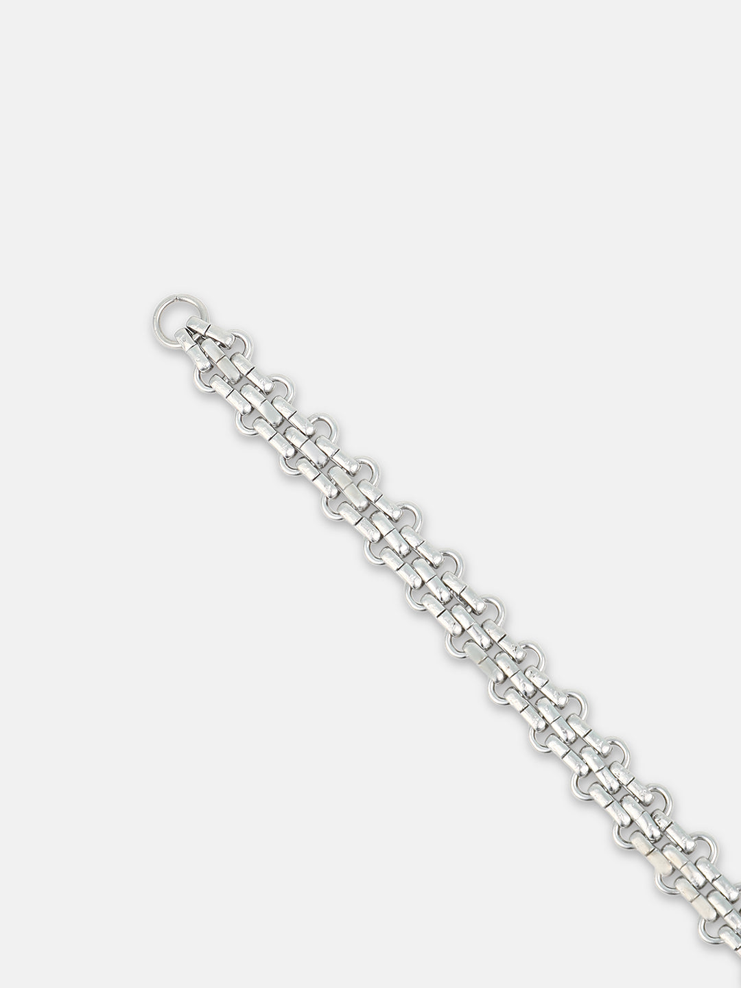The Pavement Link Bracelet - Metallic Silver