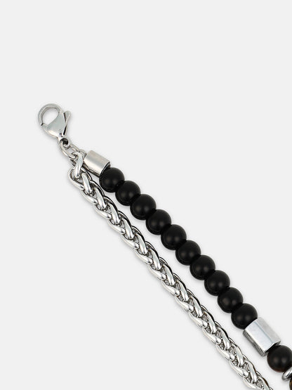 The Mayan Beaded Bracelet - Onyx Black