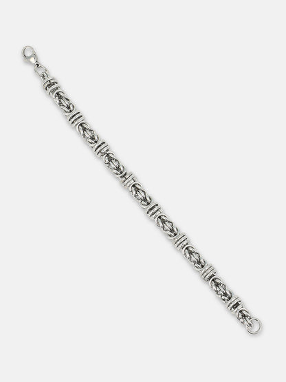 The Knot Link Bracelet - Metallic Silver