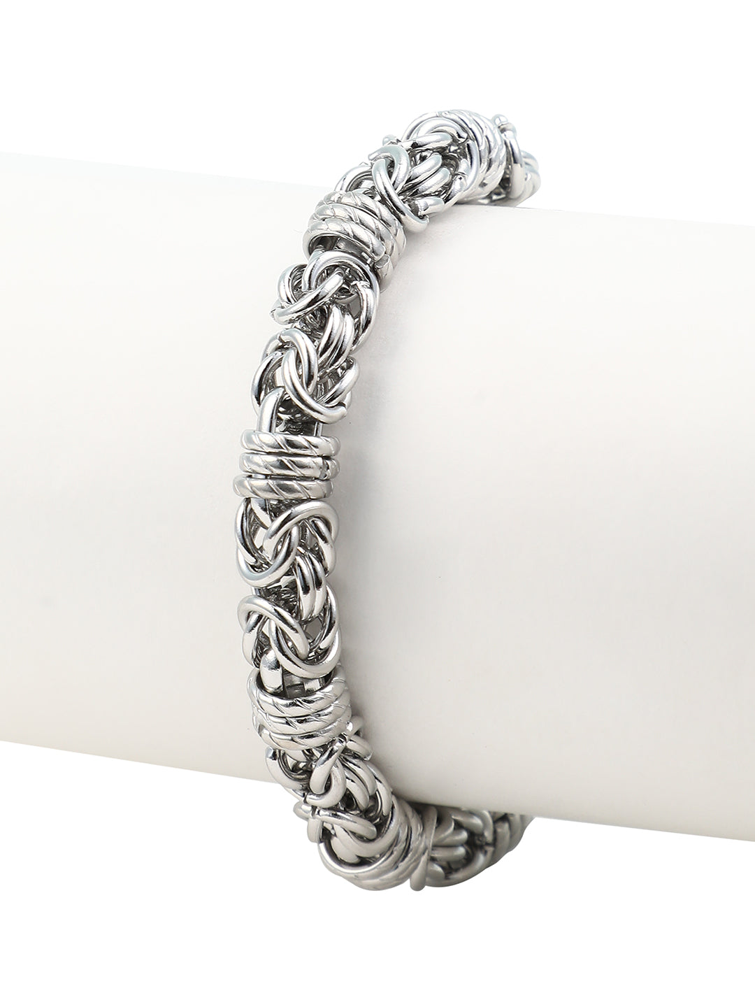 The Knot Link Bracelet - Metallic Silver