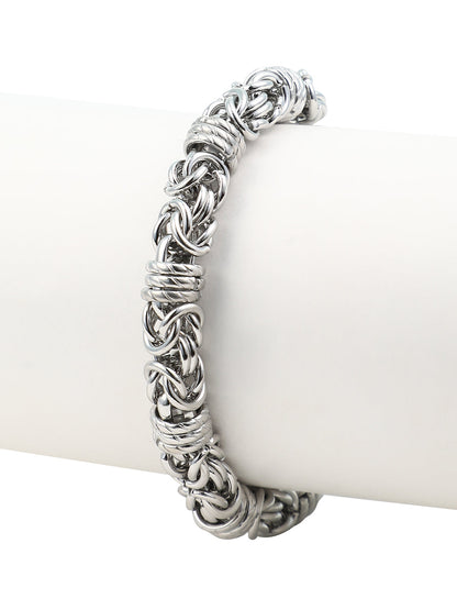 The Knot Link Bracelet - Metallic Silver