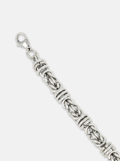 The Knot Link Bracelet - Metallic Silver