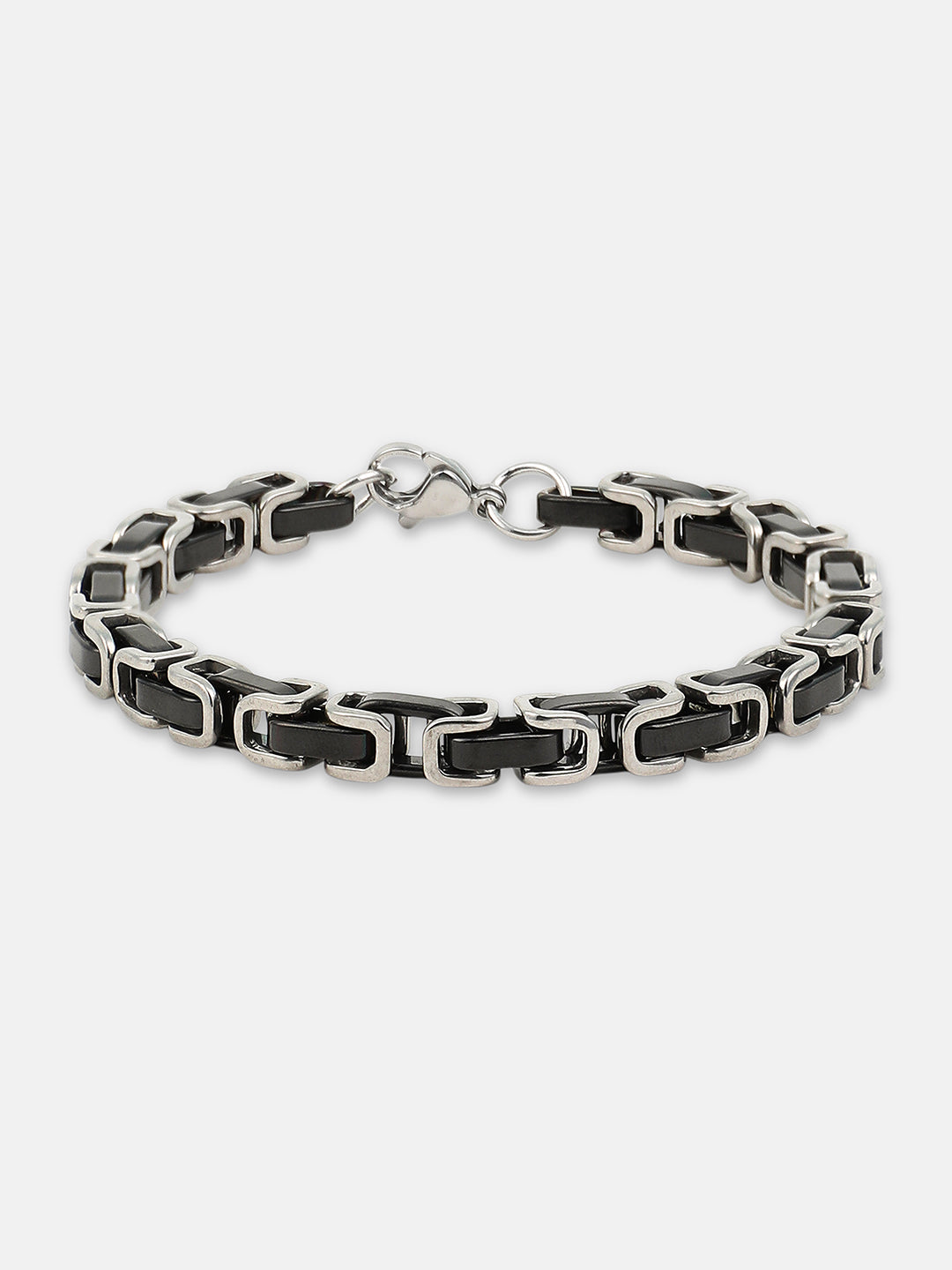 The Cycle Link Bracelet - Onyx Black
