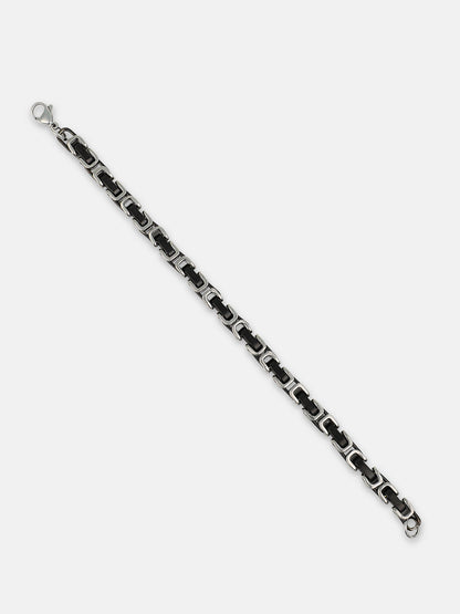 The Cycle Link Bracelet - Onyx Black