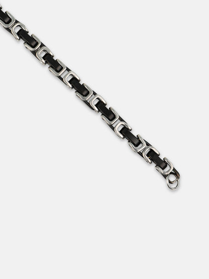 The Cycle Link Bracelet - Onyx Black