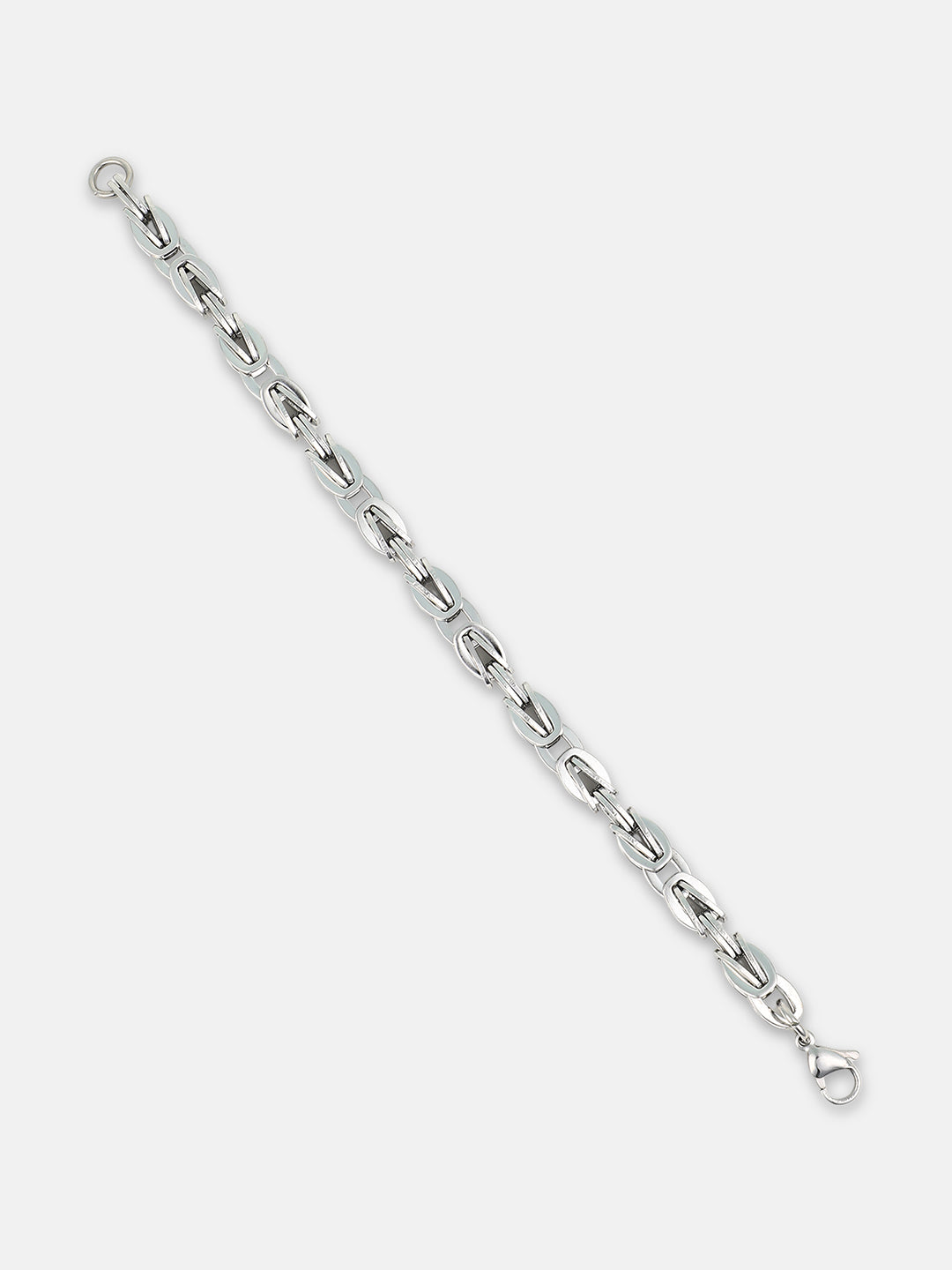 The Mechanical Link Bracelet - Metallic Silver
