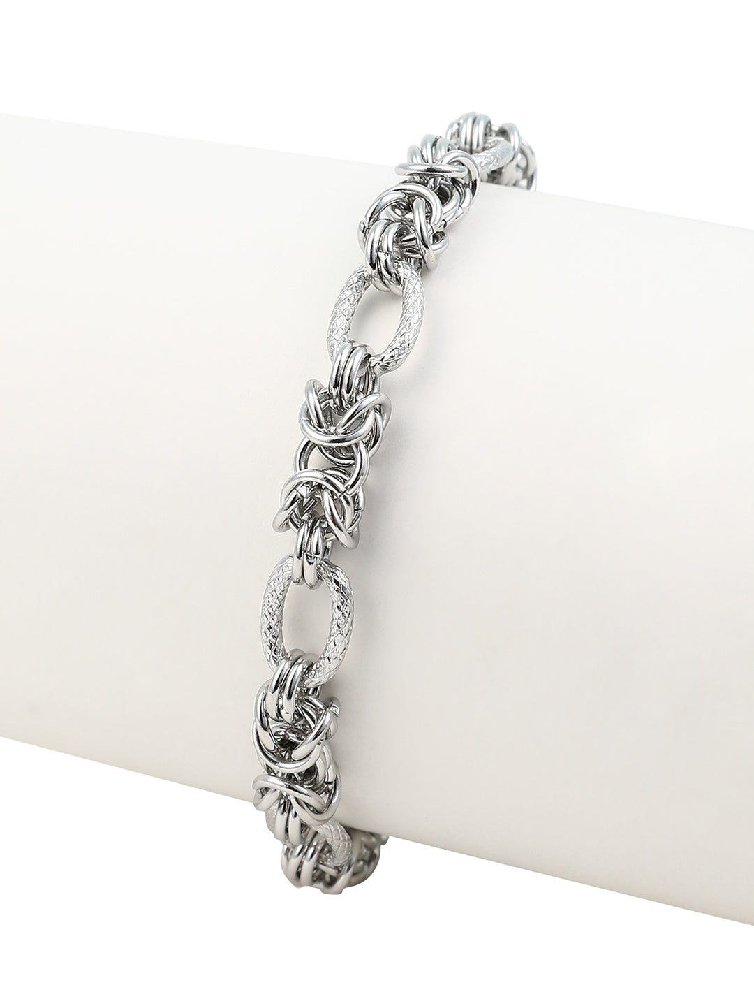 The Duos Link Bracelet - Metallic Silver