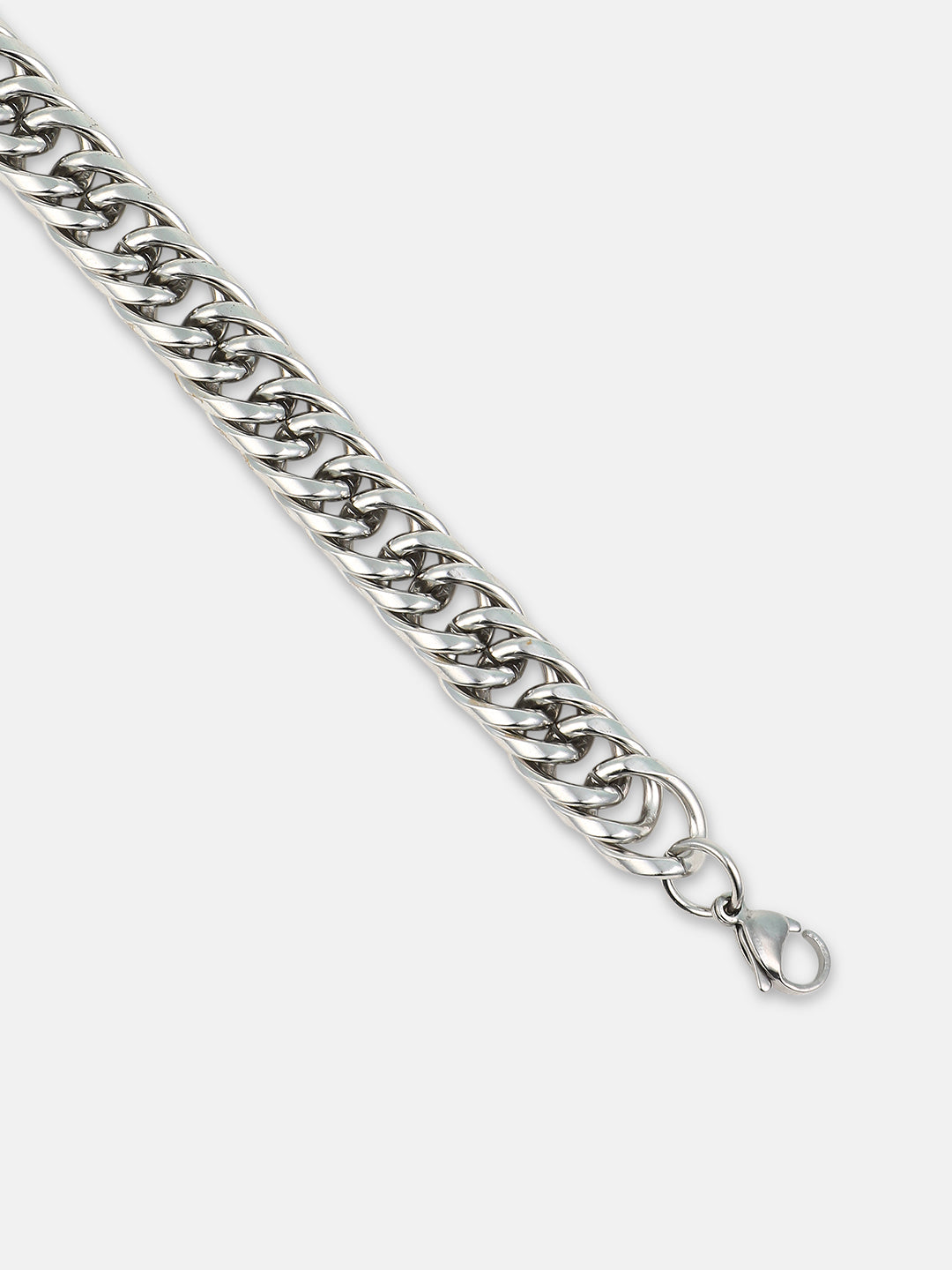 The Maxi-Chain Link Bracelet - Metallic Silver