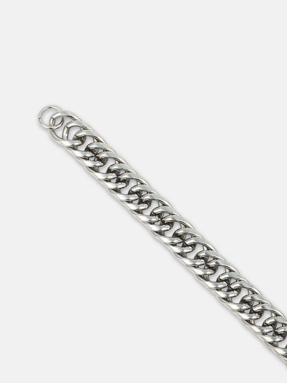 The Maxi-Chain Link Bracelet - Metallic Silver