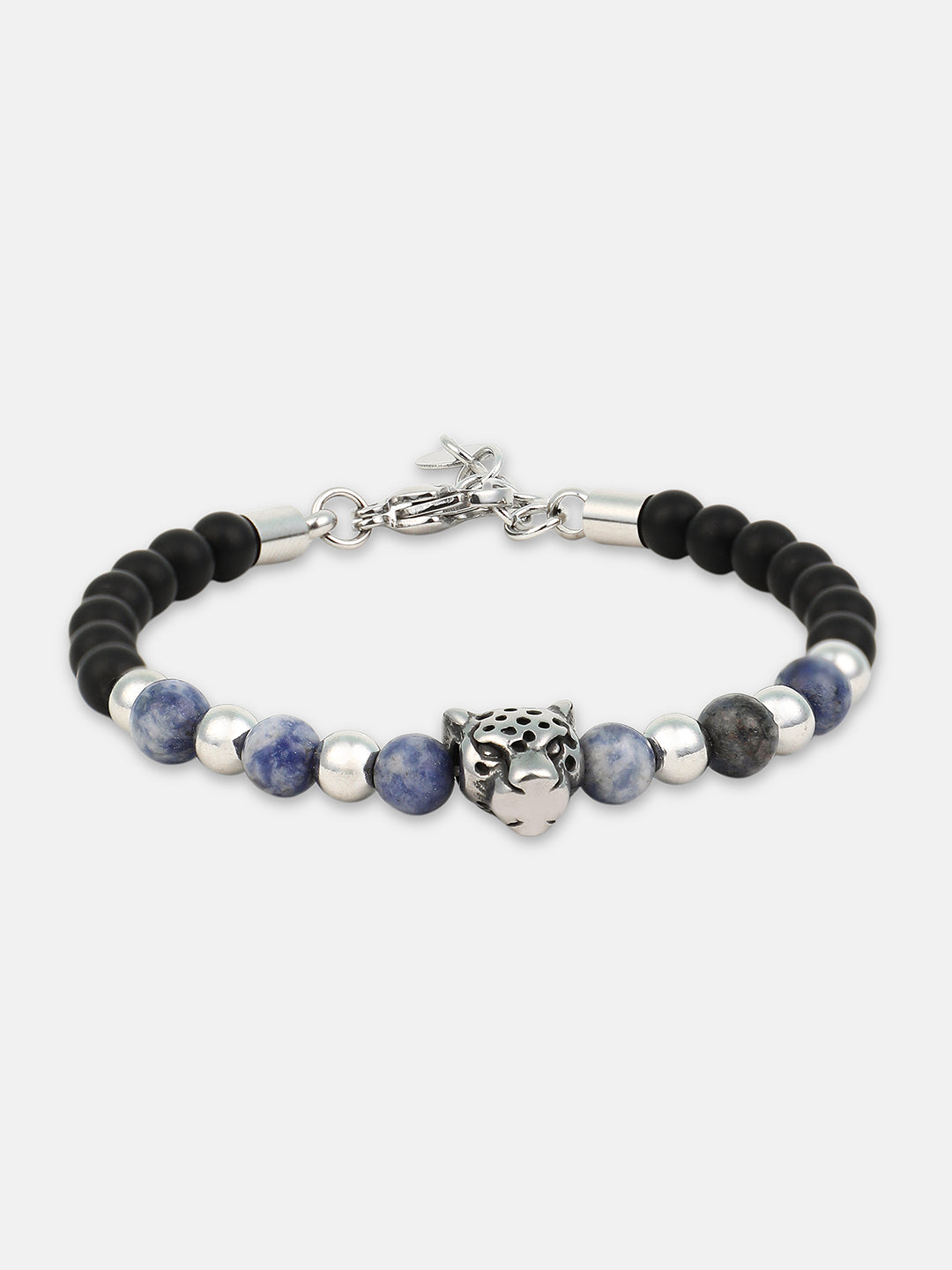 The Pantha Beaded Bracelet - Navy Blue